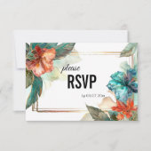 Met dieetkeuze Hibiscus Serenade Paradise RSVP Kaartje (Voorkant)