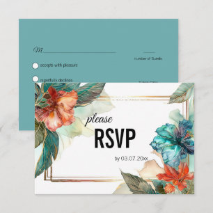 Met dieetkeuze Hibiscus Serenade Paradise RSVP Kaartje