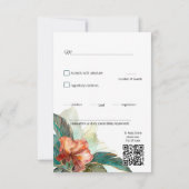 Met dieetkeuze Hibiscus Serenade Paradise RSVP Kaartje (Achterkant)