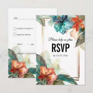 Met dieetkeuze Hibiscus Serenade Paradise RSVP Kaartje