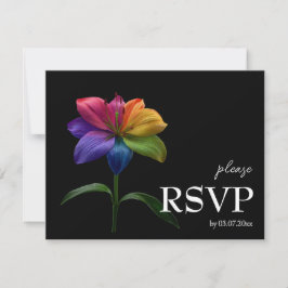🌈 Met dieetkeuze RSVP Technicolor Love Kaartje