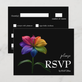 🌈 Met dieetkeuze RSVP Technicolor Love Kaartje