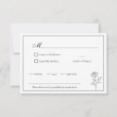 Met dieetopties RSVP Timeless Bloom (Achterkant)