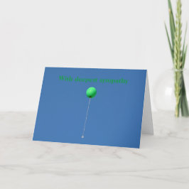 Met diep medeleven - Een ballon Kaart