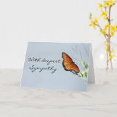 Met diep medeleven kaart (Gele Bloem)