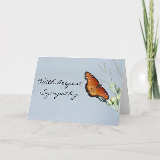 Met diep medeleven kaart (Voorkant)