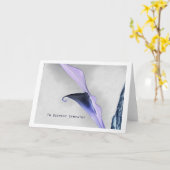 met diep medeleven kaart (Gele Bloem)