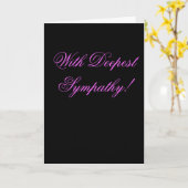 Met diep medeleven! kaart (Gele Bloem)