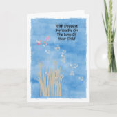 Met diepe sympathie voor het verlies van uw kind kaart (Voorkant)