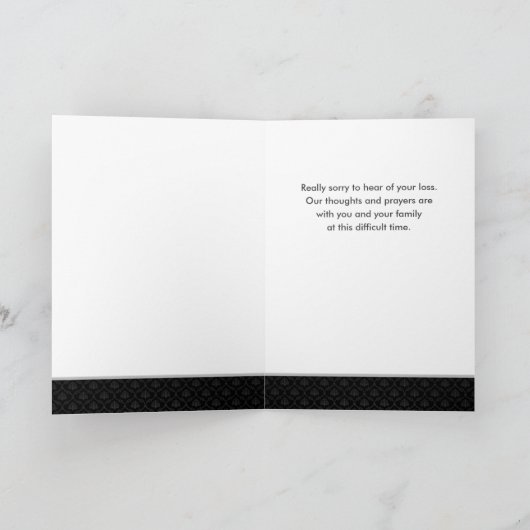 Met diepe sympathie White Calla Lilies Leafy Green Kaart (Binnen)