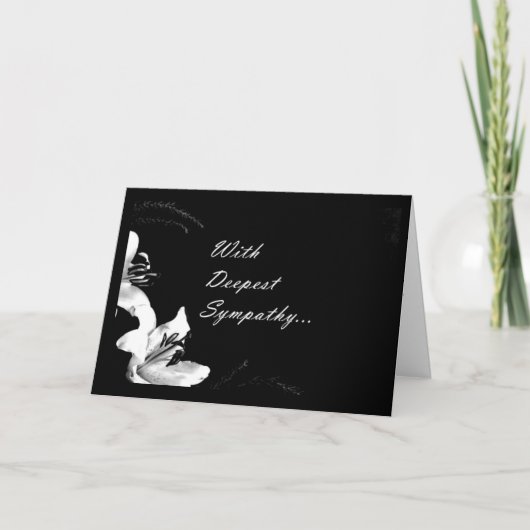 **MET DIEPEST SYMPATHIE** KAART (Voorkant)