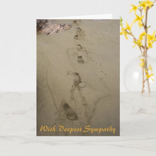 Met diepste medeleven kaart (Gele Bloem)