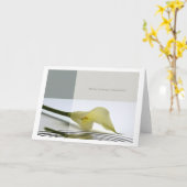 met diepste medeleven kaart (Gele Bloem)