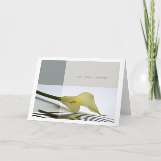 met diepste medeleven kaart (Voorkant)