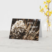 Met diepste spijt kaart (Gele Bloem)