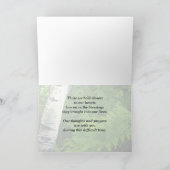 Met diepste sympathie, Aspen met varens Groet Kaart (Binnen)