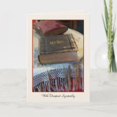 Met diepste sympathie, Bijbelse groet Kaart (Voorkant)