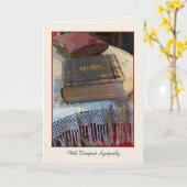 Met diepste sympathie,  Bijbelse groet Kaart (Gele Bloem)