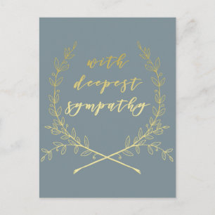 Met diepste sympathie Briefkaart