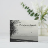 Met diepste sympathie briefkaart (Staand voorkant)
