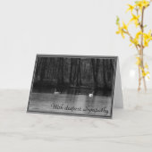 Met diepste Sympathie - deelnemingskaart Kaart (Gele Bloem)