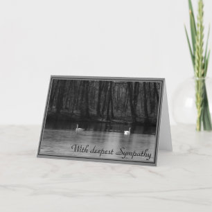 Met diepste Sympathie - deelnemingskaart Kaart