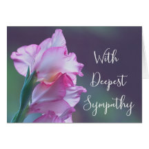 Met diepste sympathie Gladiolus