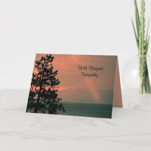 Met diepste sympathie, Gods Licht, pas je aan Kaart (Voorkant)