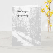 Met diepste sympathie kaart (Gele Bloem)