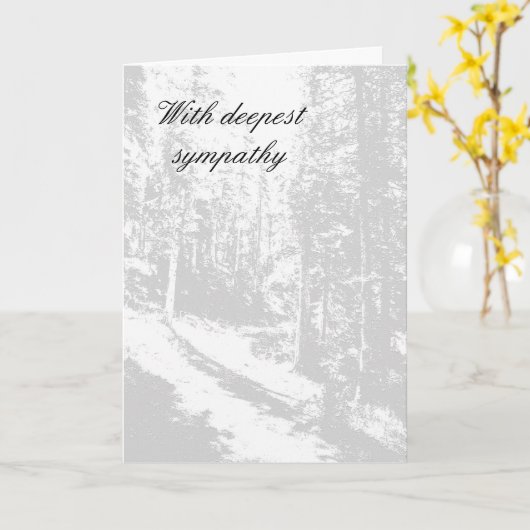 Met diepste sympathie kaart (Gele Bloem)