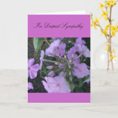 Met diepste sympathie kaart (Gele Bloem)