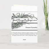 Met diepste sympathie kaart (Achterkant)