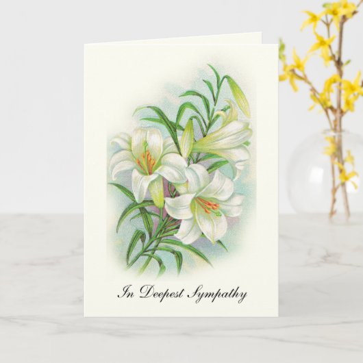 Met diepste sympathie kaart (Gele Bloem)