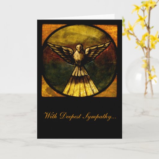 Met diepste sympathie... kaart (Gele Bloem)