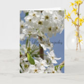 met diepste sympathie kaart (Gele Bloem)