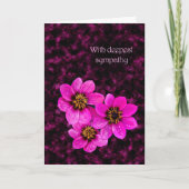 Met diepste sympathie kaart (Voorkant)