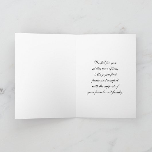 Met diepste sympathie kaart (Binnen)