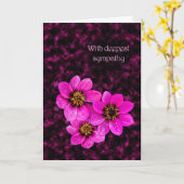 Met diepste sympathie kaart (Gele Bloem)