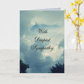 MET DIEPSTE SYMPATHIE kaart (Gele Bloem)