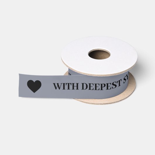 Met diepste sympathie Pewter Metallic Lint (Spoel)