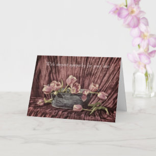 Met diepste sympathie - Pink Tulip leeft nog Kaart
