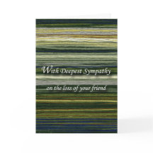 Met diepste sympathie, verlies van vriend, draden