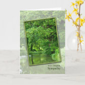 Met diepste sympathie voor de tranquil rivierplaat kaart (Gele Bloem)