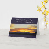 Met diepste sympathie voor het verlies van je broe kaart (Gele Bloem)