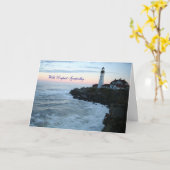 Met diepste sympathie vuurtoren kaart (Gele Bloem)