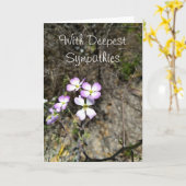 Met Diepste Sympathieën Kaart (Gele Bloem)