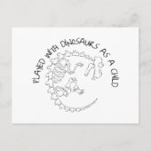 Met Dinosauriërs als kind gespeeld Briefkaart (Voorkant)