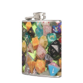 met dobbelsteen omwikkelde fles heupfles (Links)