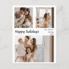 Met drie foto's met Kerstmis feestdagen