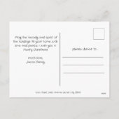 Met drie foto's met Kerstmis feestdagen (Achterkant)